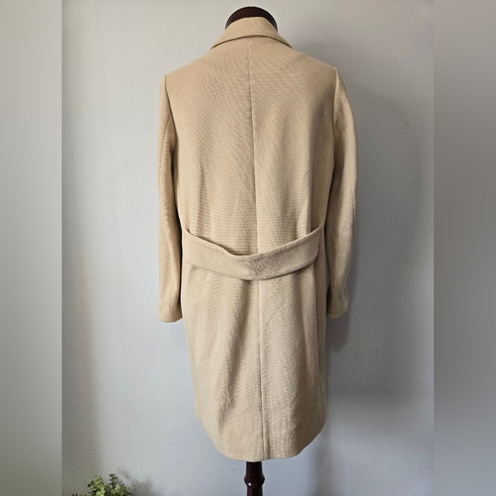 ARTICO MILANO Cream Cotton Lightweight Coat. Size M-L - Picture 5 of 13